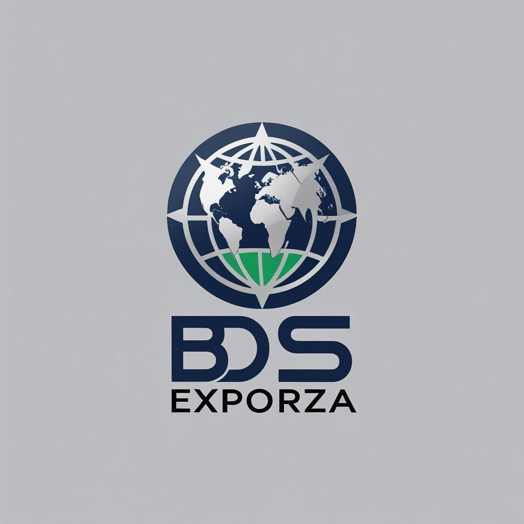BDS Exporza Logo in Navy and Grey Colors